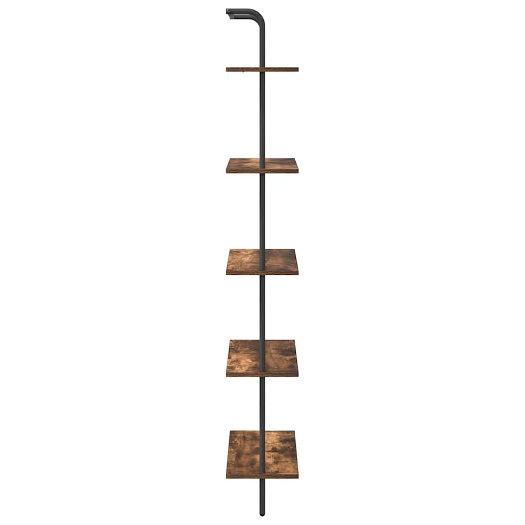 Polica Dimljeni hrast 60 x 24 x 168 cm Konstruirano drvo