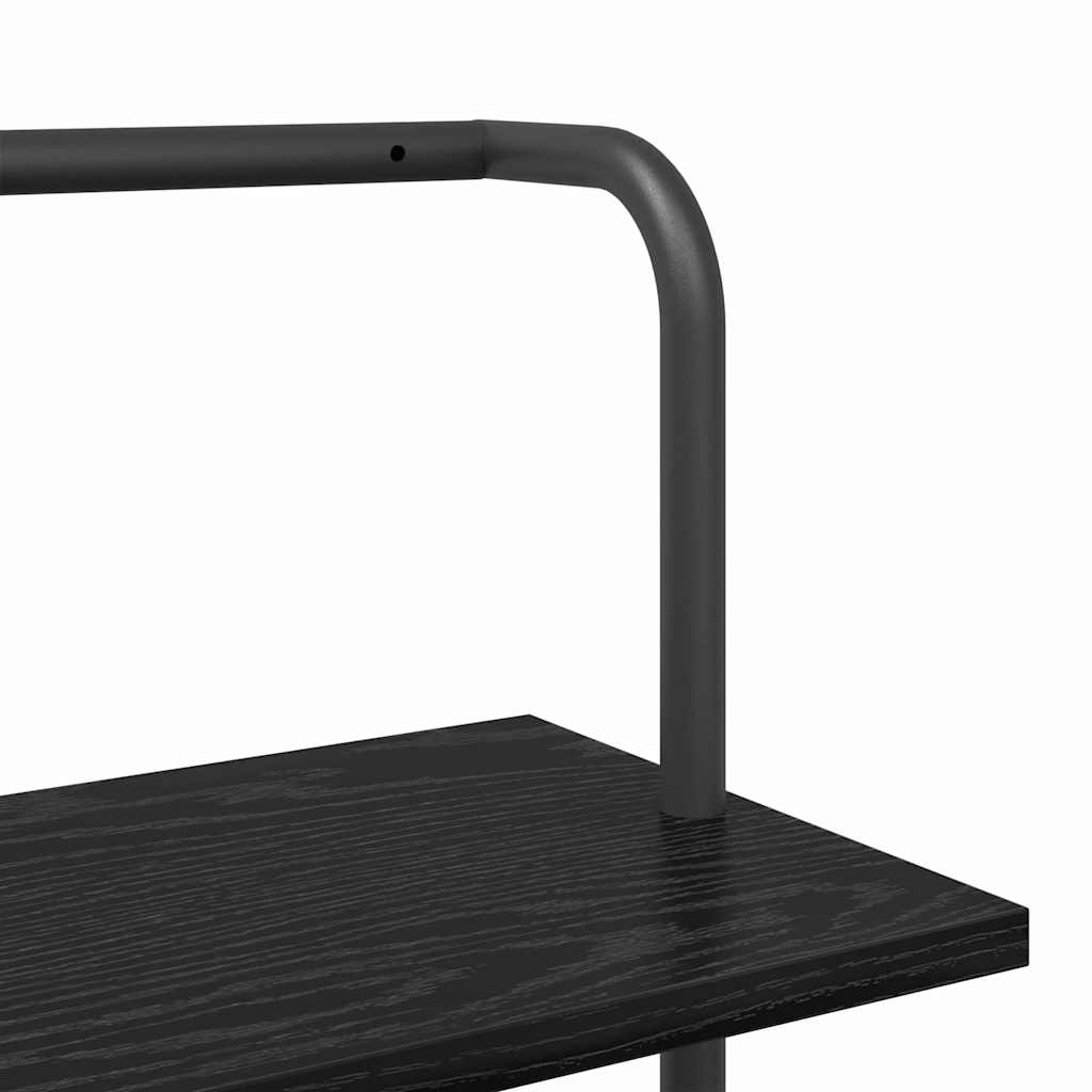 Polica Crni hrast 60 x 24 x 203 cm Konstruirano drvo