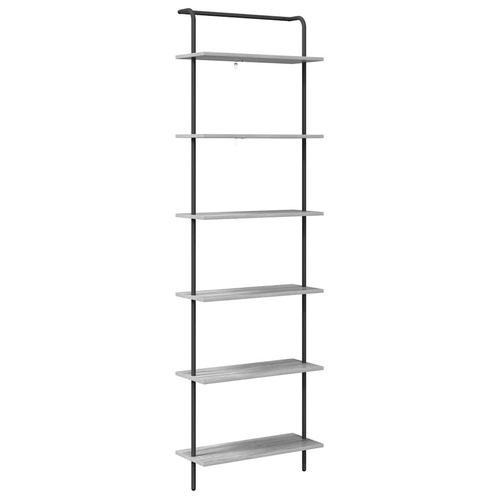 Polica Siva Sonoma 60 x 24 x 203 cm Konstruirano drvo