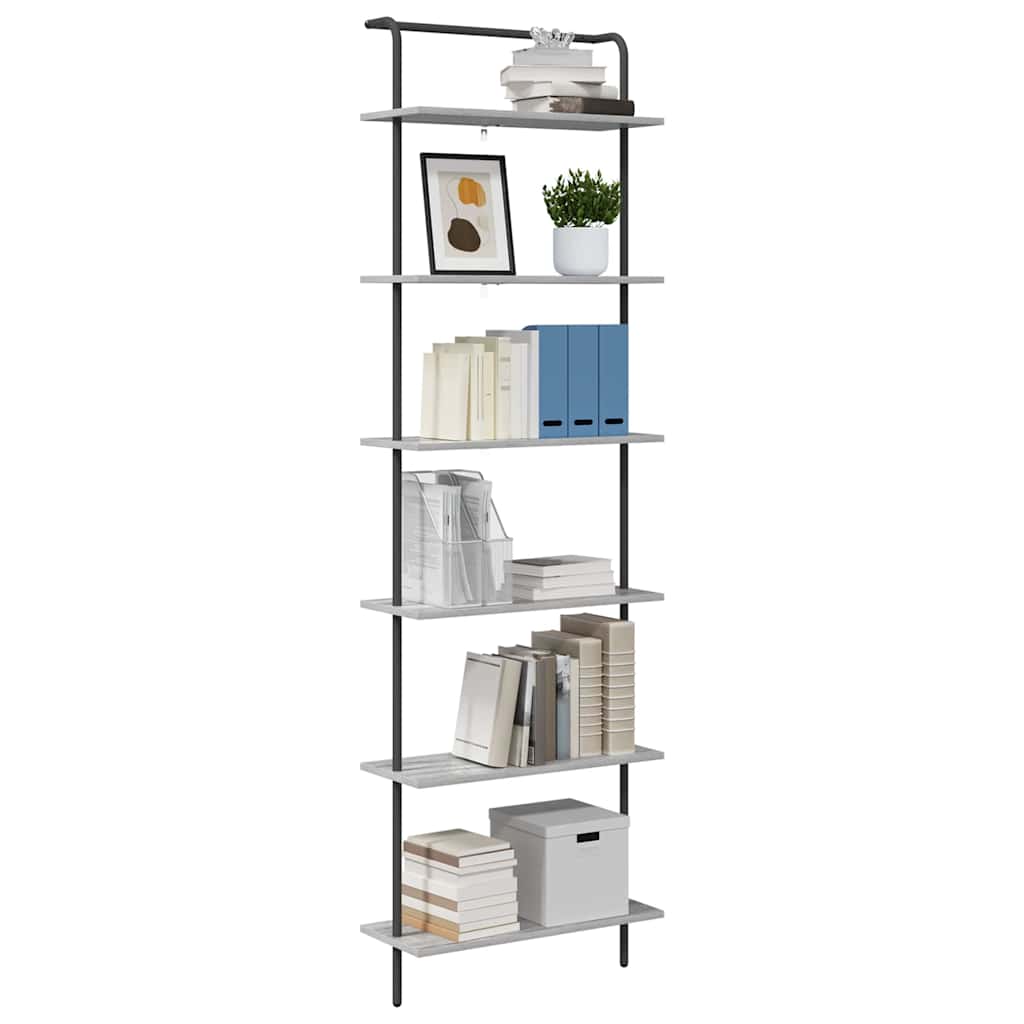 Polica Siva Sonoma 60 x 24 x 203 cm Konstruirano drvo