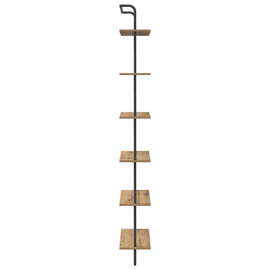 Polica Umjetnički hrast 60 x 24 x 203 cm Konstruirano drvo