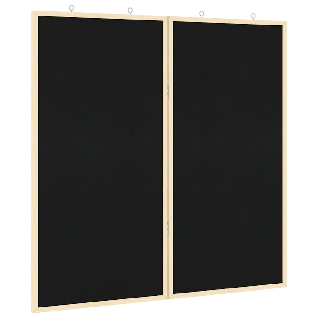 Bilten ploča Crna 80 x 80 x 1.4 cm Masivna borovina