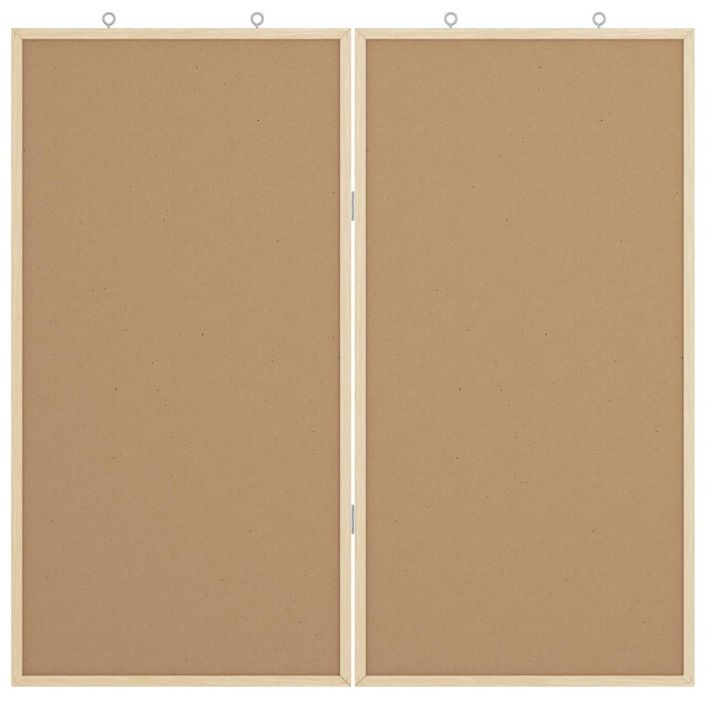 Bilten ploča Crna 80 x 80 x 1.4 cm Masivna borovina