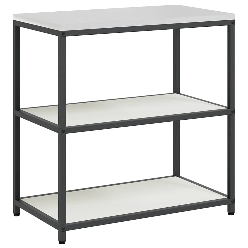 Kuhinjski set za pohranu s policom 3 pcs Bijelo Čelična vrata
