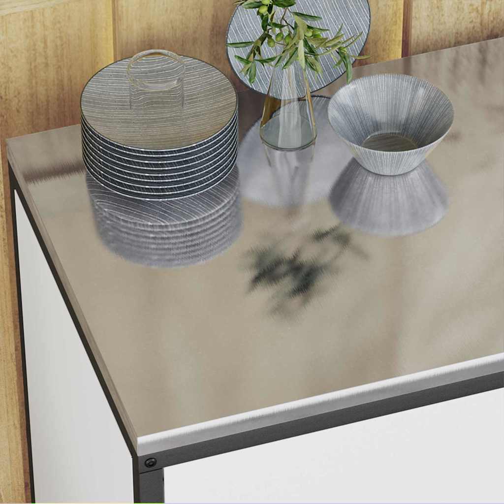 Kuhinjski set za pohranu HATTEM 2 pcs Bijela Čelična vrata