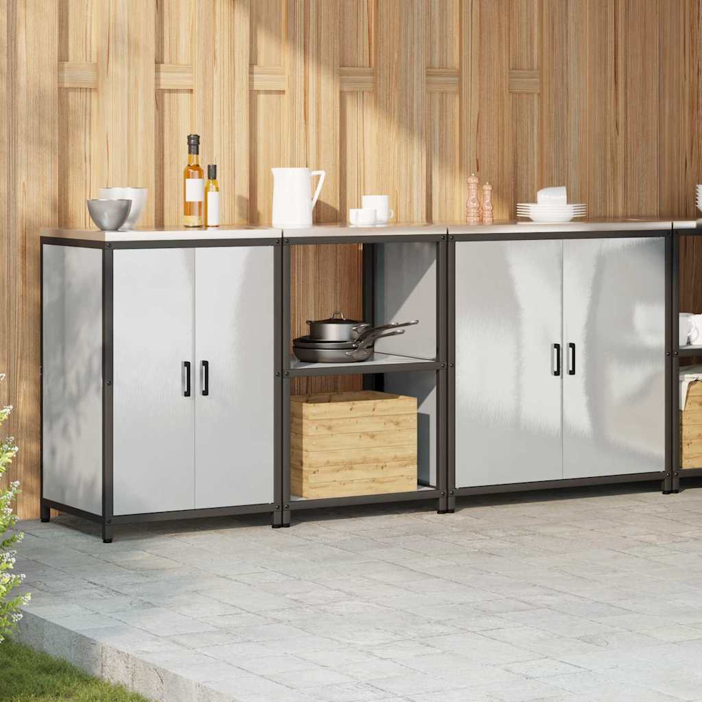 Kuhinjski set za pohranu 3 pcs Srebrno Nehrđajući čelik