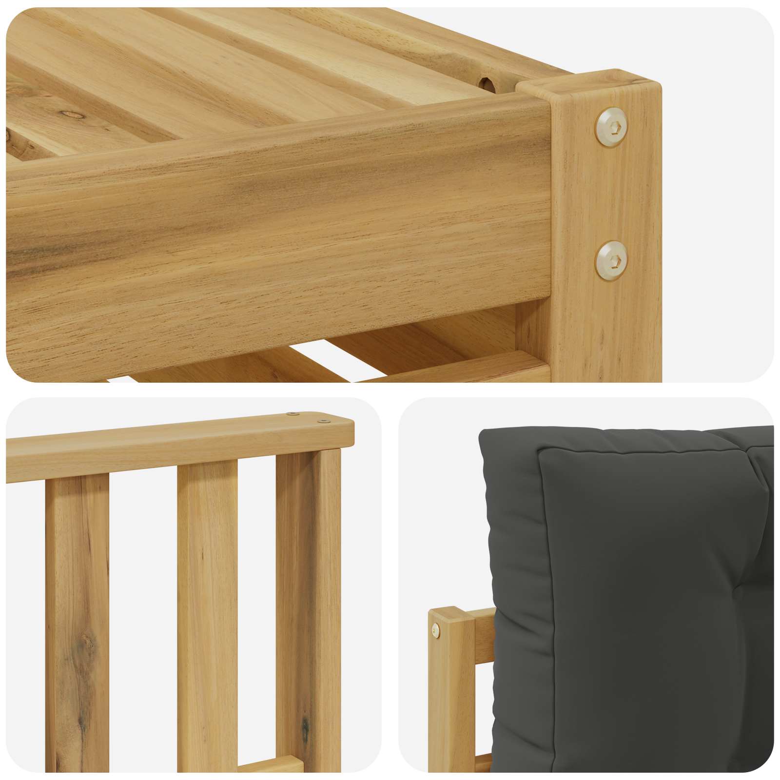 Set vanjskih sofa 8 pcs Bijela i antracit 79 x 79 x 37 cm