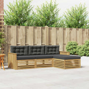 Set vanjskih sofa 4 kom. Bijela i antracit
