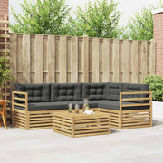 Set vanjskih sofa s jastukom 5 pcs