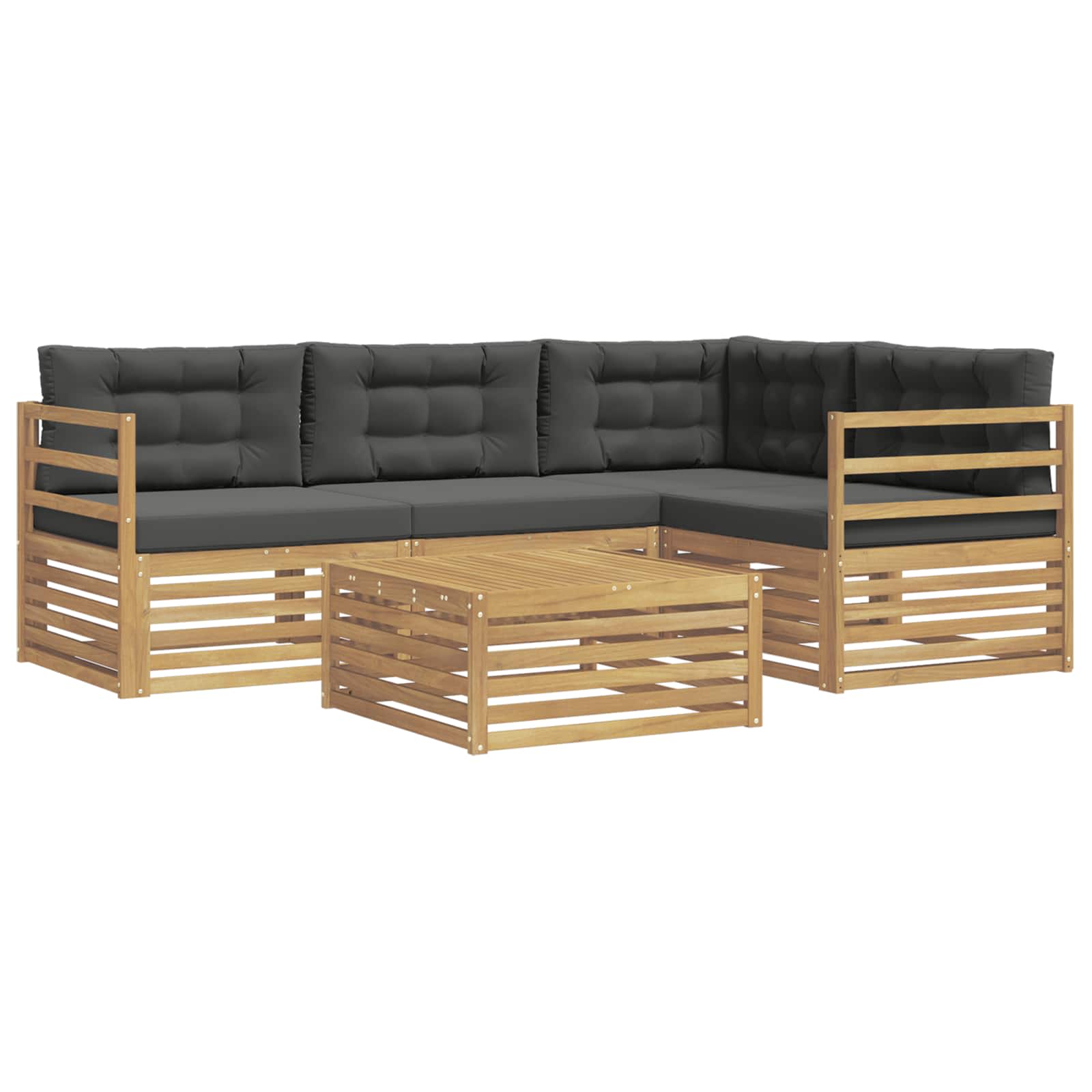 Set vanjskih sofa s jastukom 5 pcs