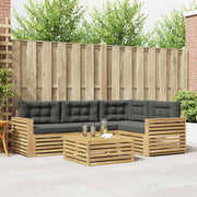 Set vanjskih sofa 5 kom. Bijela i antracit Poliester