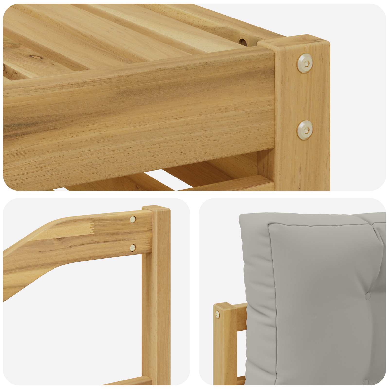 Set vanjskih sofa s jastukom 5 pcs