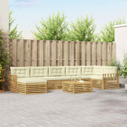 Set vanjskih sofa s jastukom 8 pcs