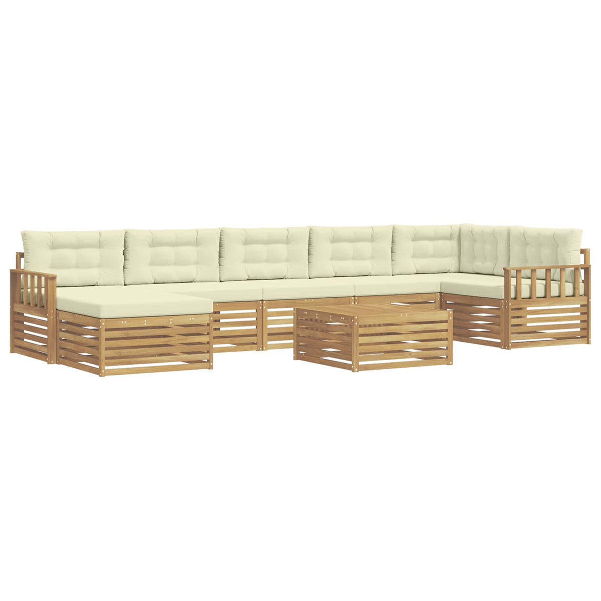 Set vanjskih sofa s jastukom 8 pcs