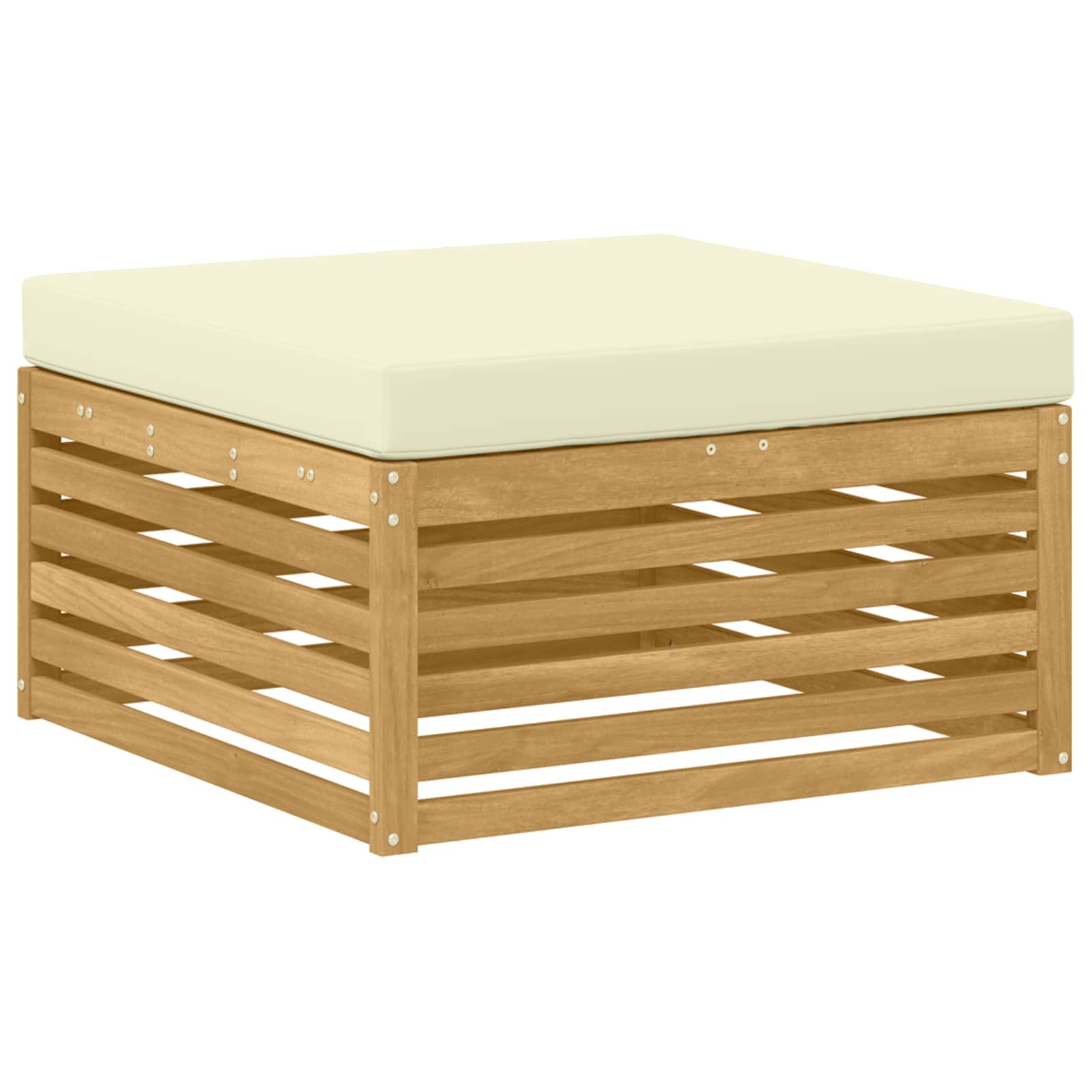 Set vanjskih sofa 6 pcs Bijela i krem 325 x 162,5 x 73 cm