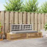 2 pcs Set vanjskih sofa Poliester Bijela