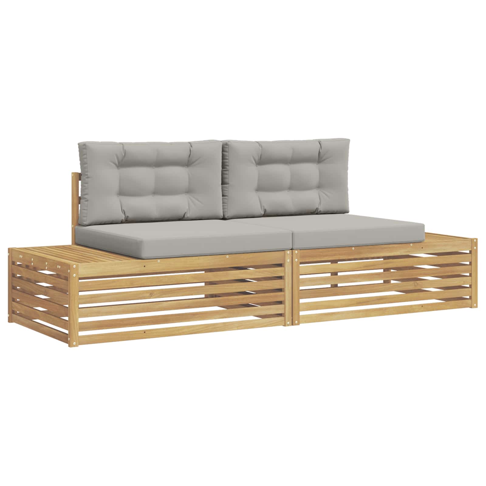 Set vanjskih sofa Bijela 230,5 x 83 x 73 cm Poliester