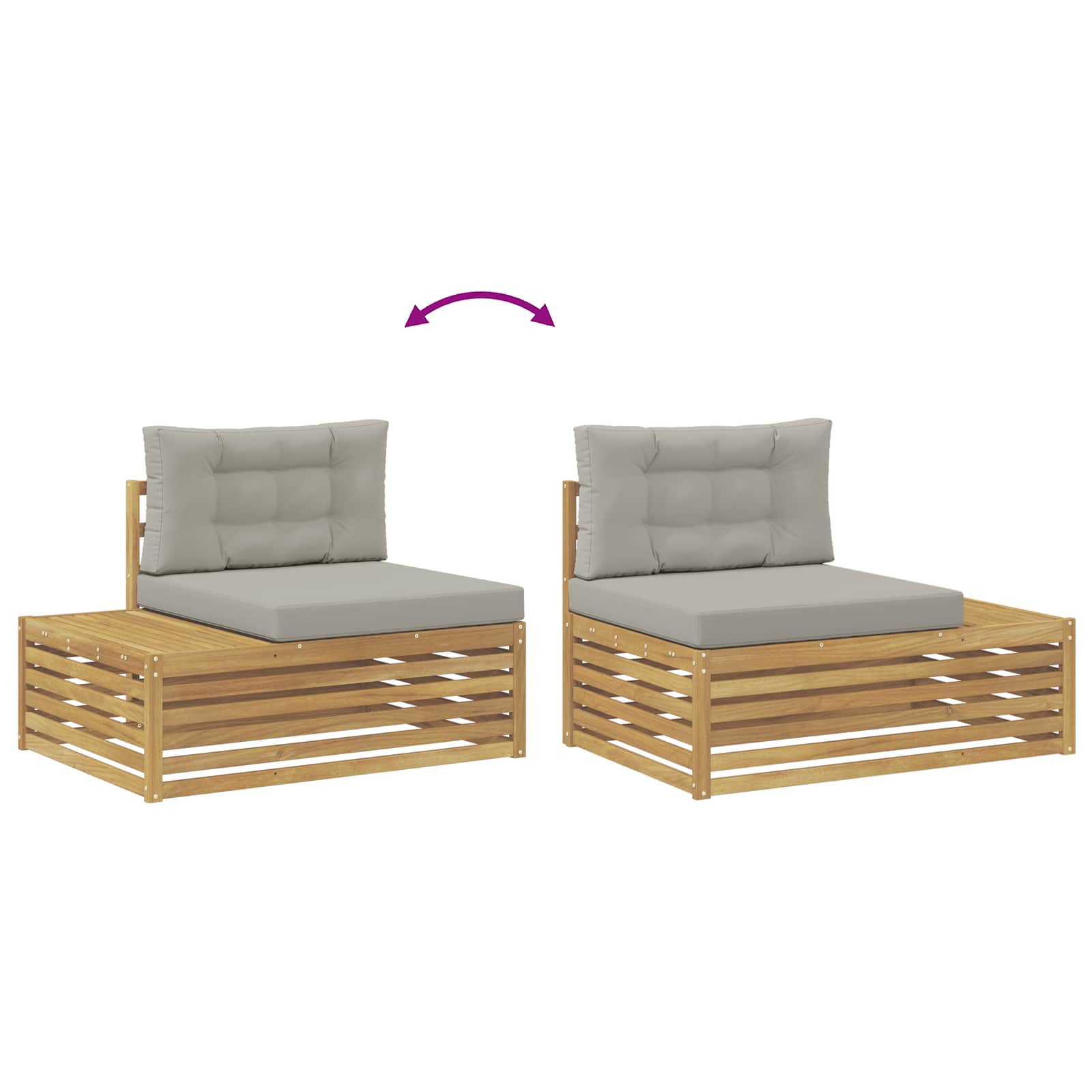 Set vanjskih sofa Bijela 230,5 x 83 x 73 cm Poliester