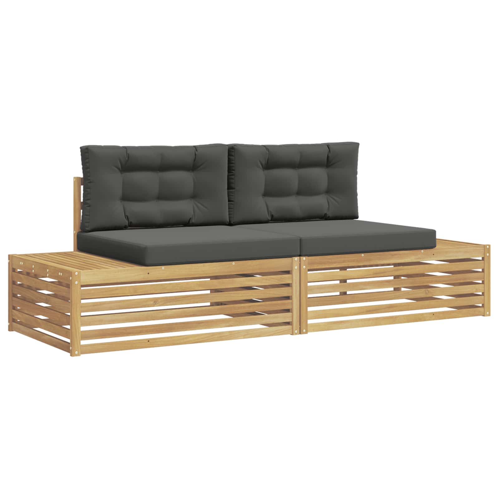 Set vanjskih sofa Bijela 230,5 x 83 x 73 cm Poliester