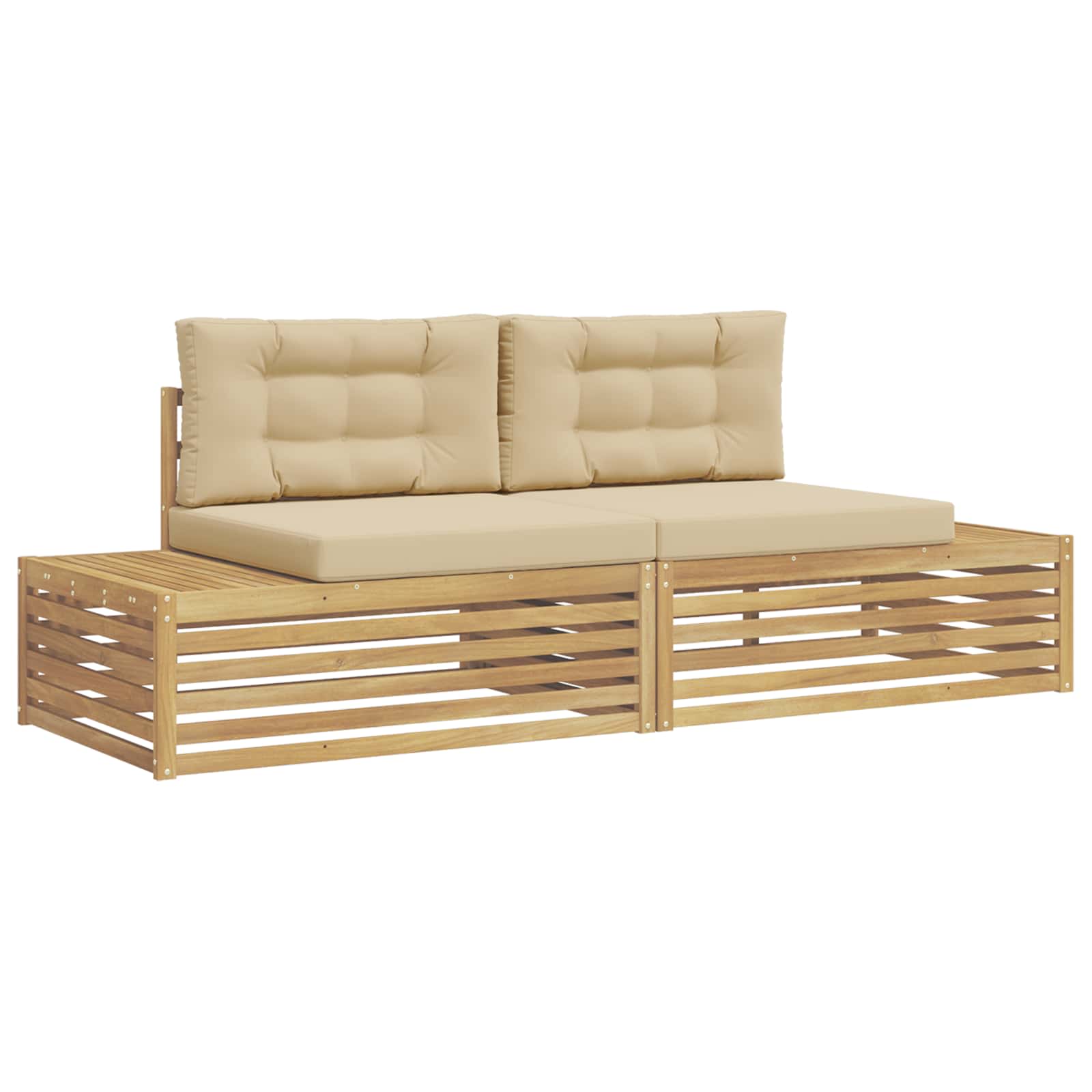 Set vanjskih sofa Bijela 230,5 x 83 x 73 cm Poliester