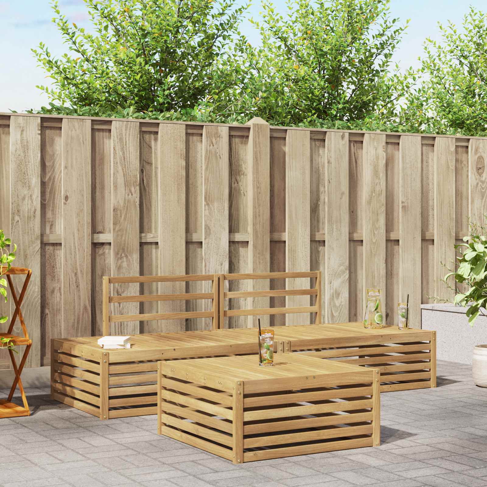 Set vanjskih sofa 4 Komad