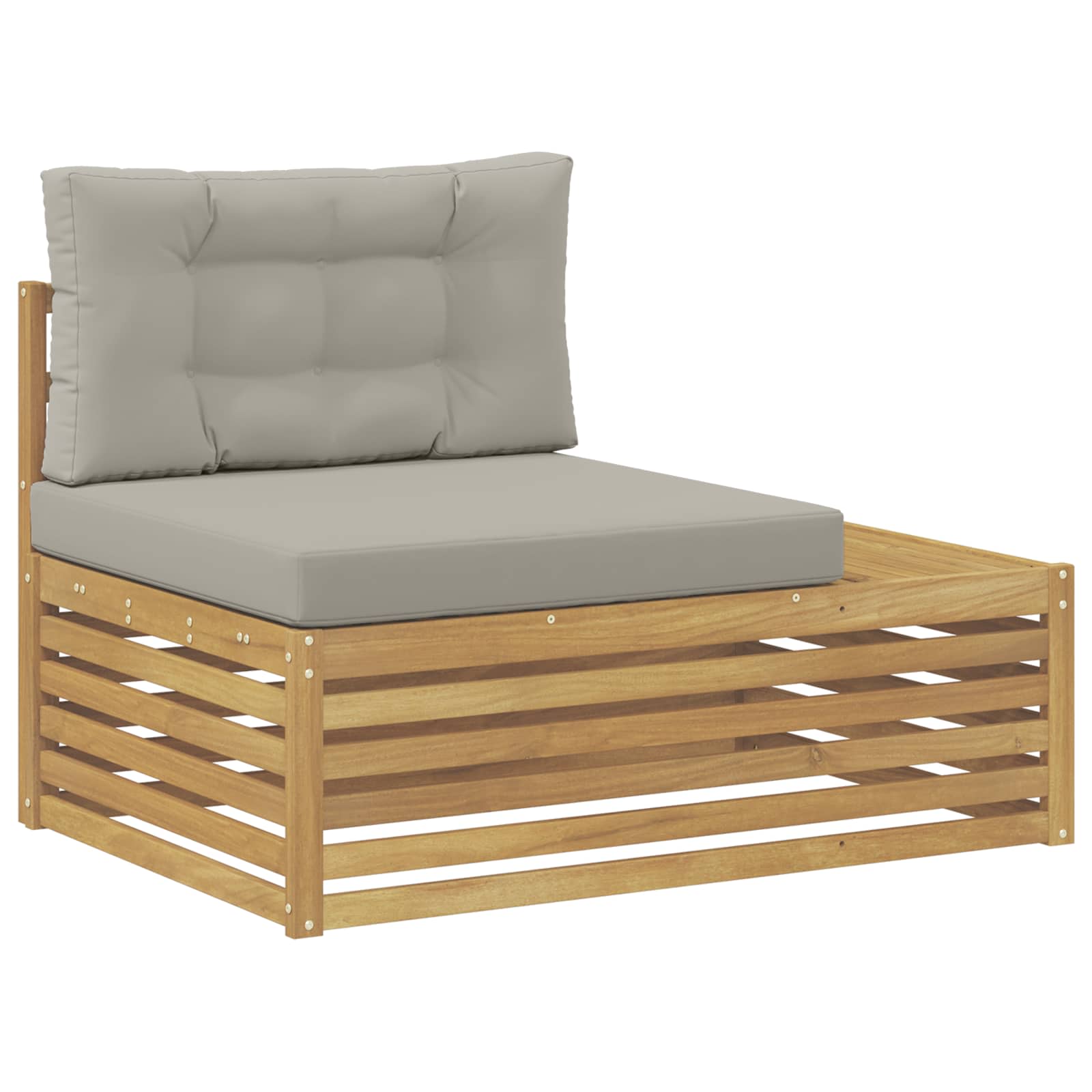 4 pcs Set vanjskih sofa Poliester Bijela
