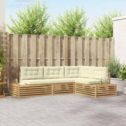 5 pcs Set vanjskih sofa Bijela