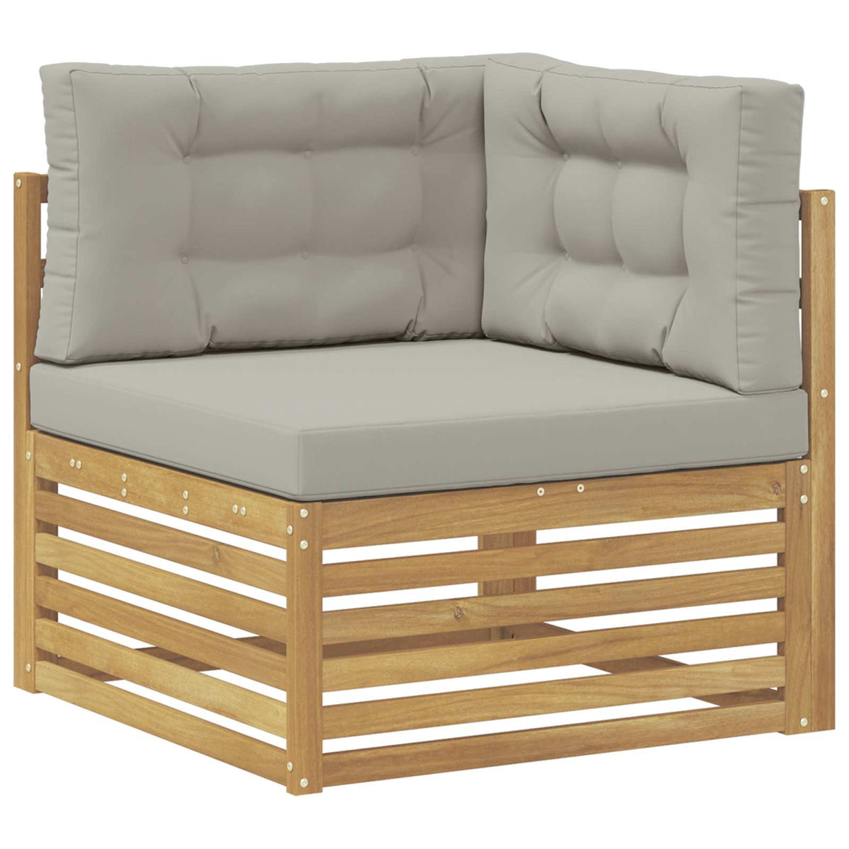 6 pcs Set vanjskih sofa Poliester Bijela