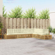 7 pcs Set vanjskih sofa Bijela