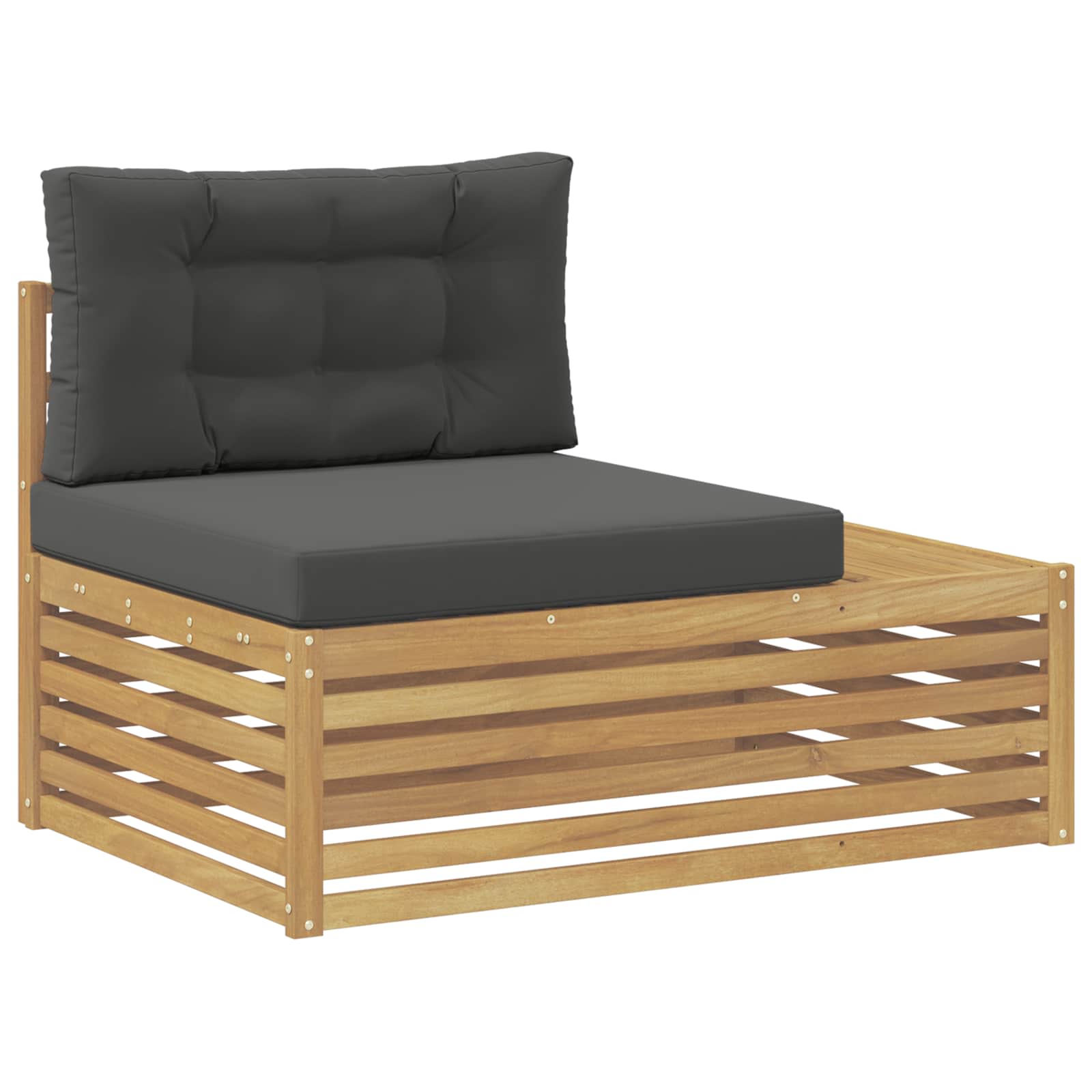 6 Komad Set vanjskih sofa Poliester Bijela
