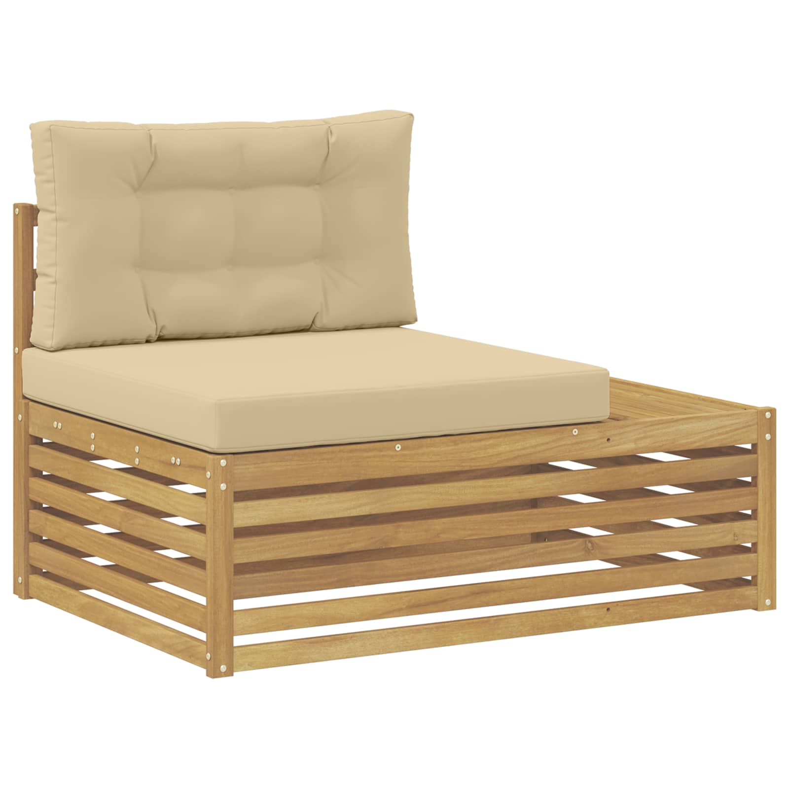 8 pcs Set vanjskih sofa Poliester Bijela
