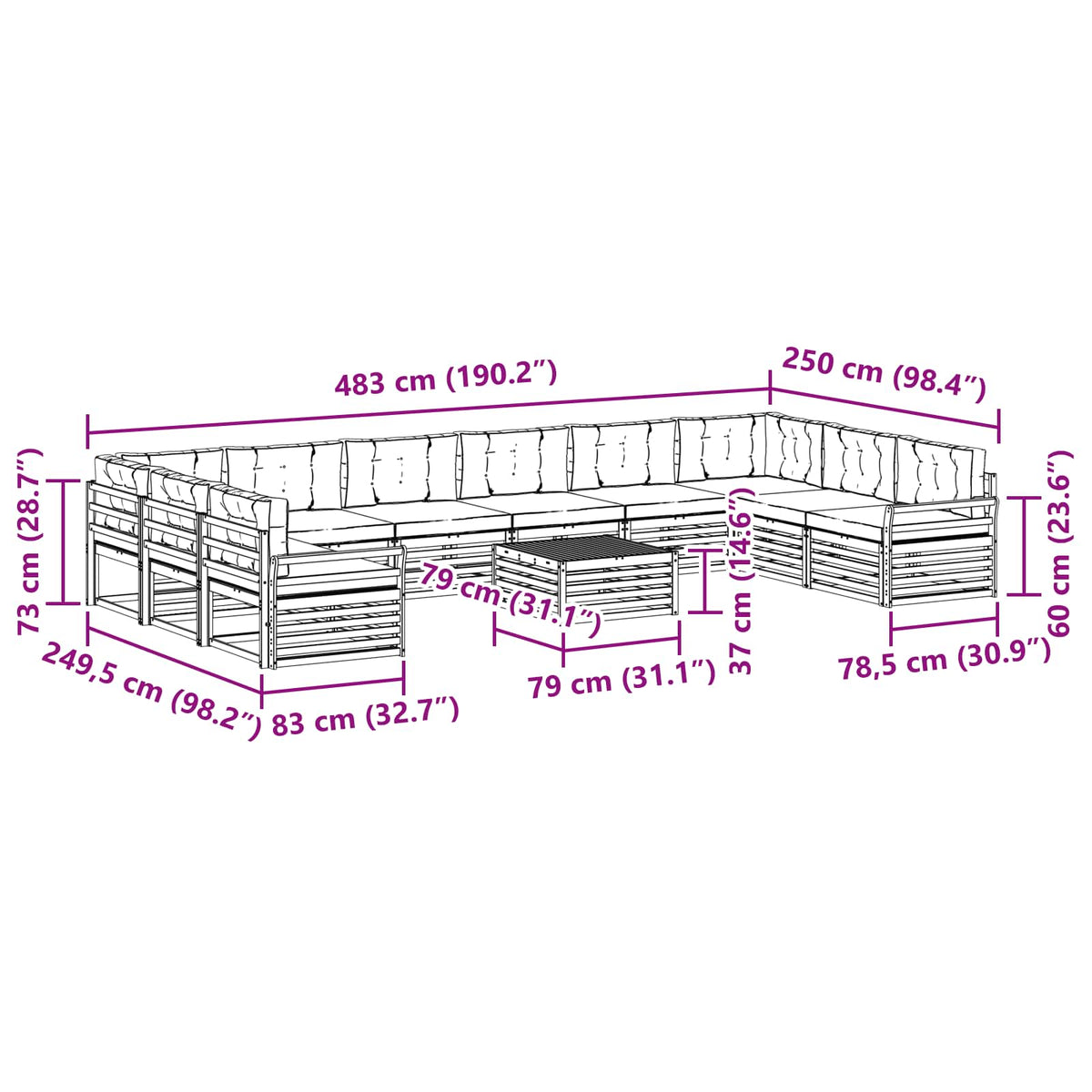 Setovi sofa 11 kom.