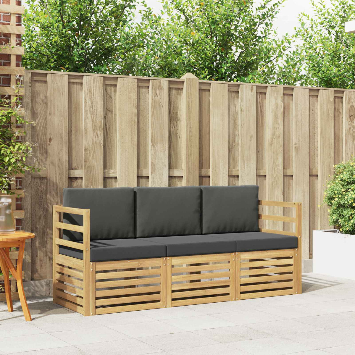 Setovi sofa 3 pcs Čvrsto drvo akacije