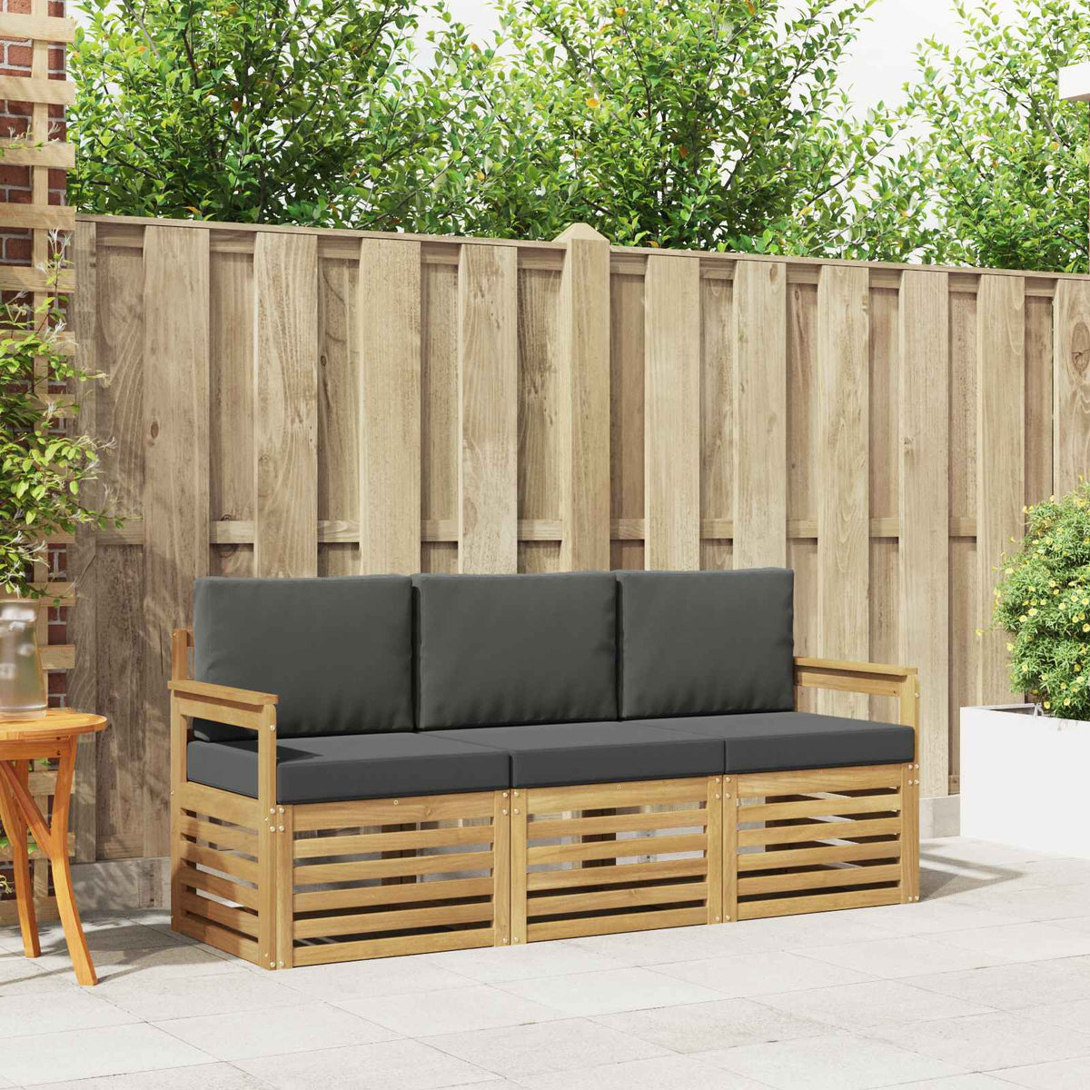 Setovi sofa 3 pcs Čvrsto drvo akacije