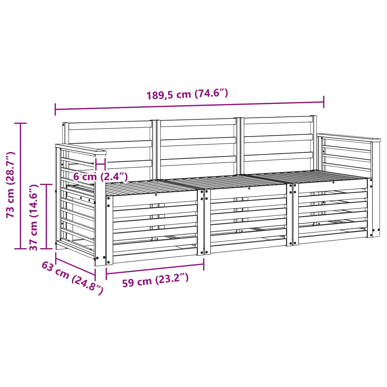 Setovi sofa 3 pcs