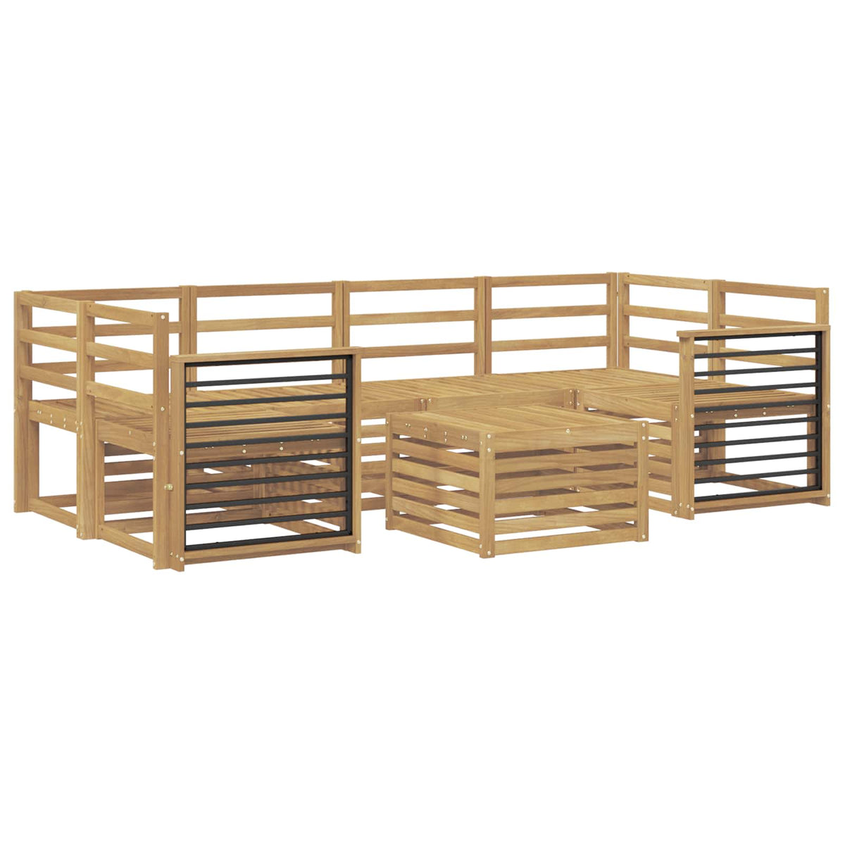 Setovi sofa Čvrsto drvo akacije