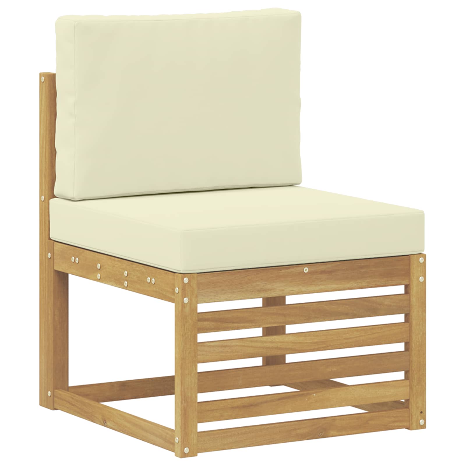 Set vanjskih sofa 5 pcs Bijela i krem 249 x 122,5 x 73 cm