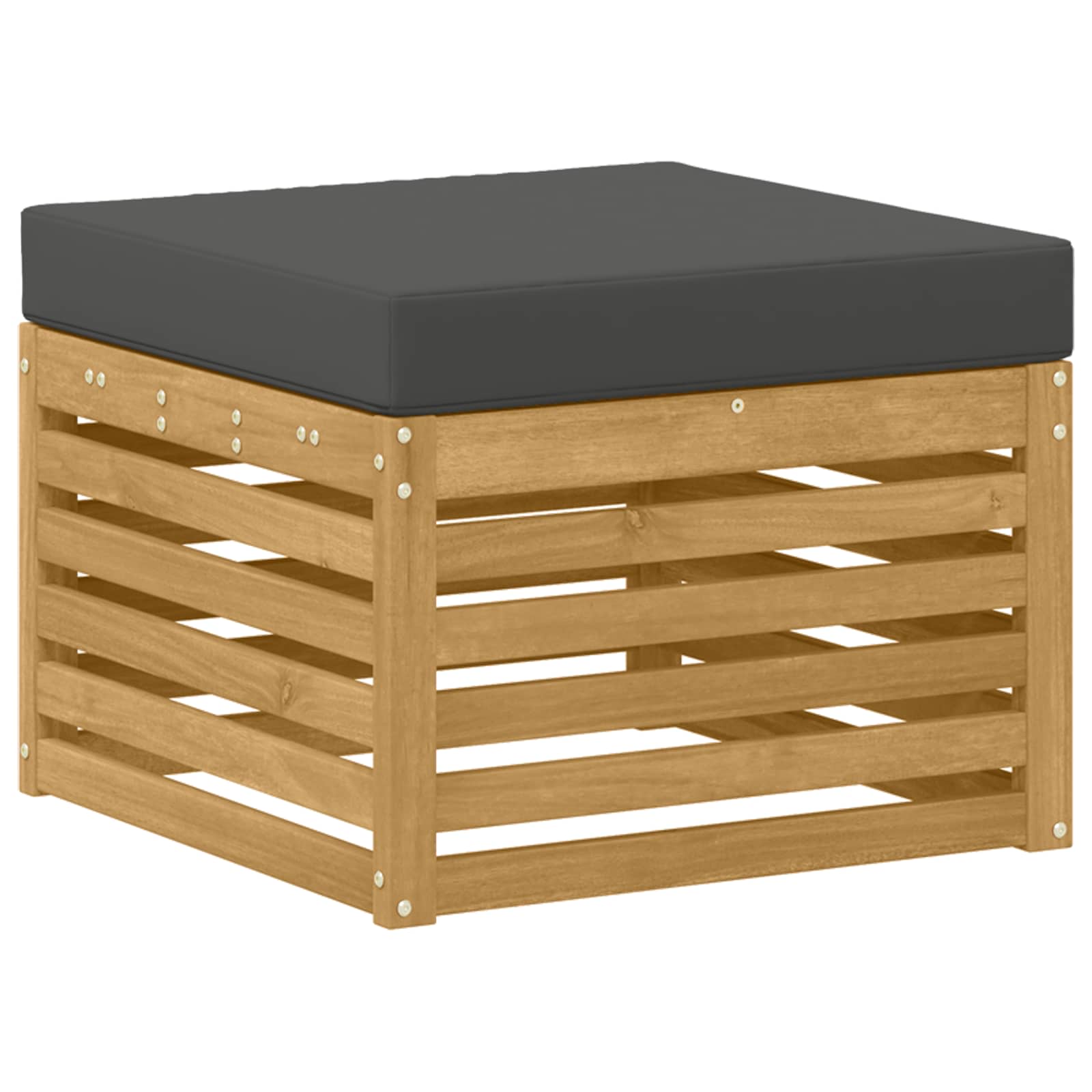 Set vanjskih sofa 6 pcs Bijela i antracit 59 x 59 x 37 cm