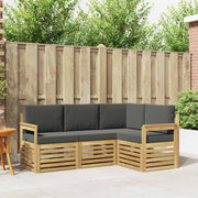 Set vanjskih sofa 4 pcs Bijela i antracit 187,5 x 128,5 x 73 cm