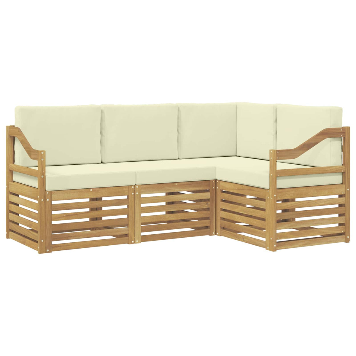 Set vanjskih sofa 4 kom. Bijela