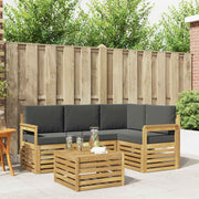 Set vanjskih sofa 5 pcs Bijela i antracit 59 x 59 x 37 cm