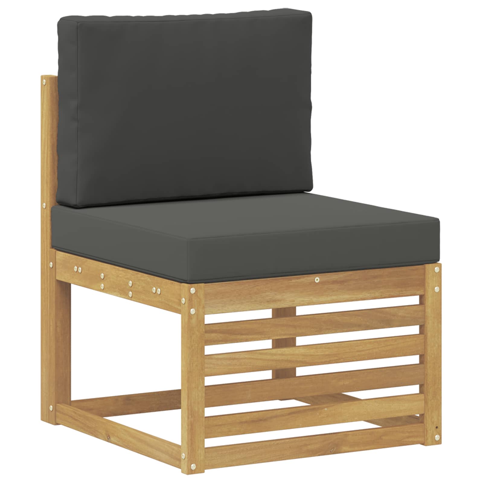 Set vanjskih sofa 5 pcs Bijela i antracit 59 x 59 x 37 cm
