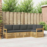 Set vanjskih sofa 5 pcs Bijela i antracit 247 x 128,5 x 73 cm