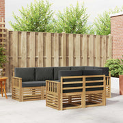 Set vanjskih sofa 7 pcs Bijela i antracit 247 x 128,5 x 73 cm