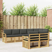 Set vanjskih sofa 8 pcs Bijela i antracit 308 x 130,5 x 73 cm