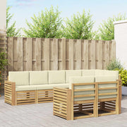 Set vanjskih sofa 8 pcs Bijela i krem 310 x 132,5 x 73 cm