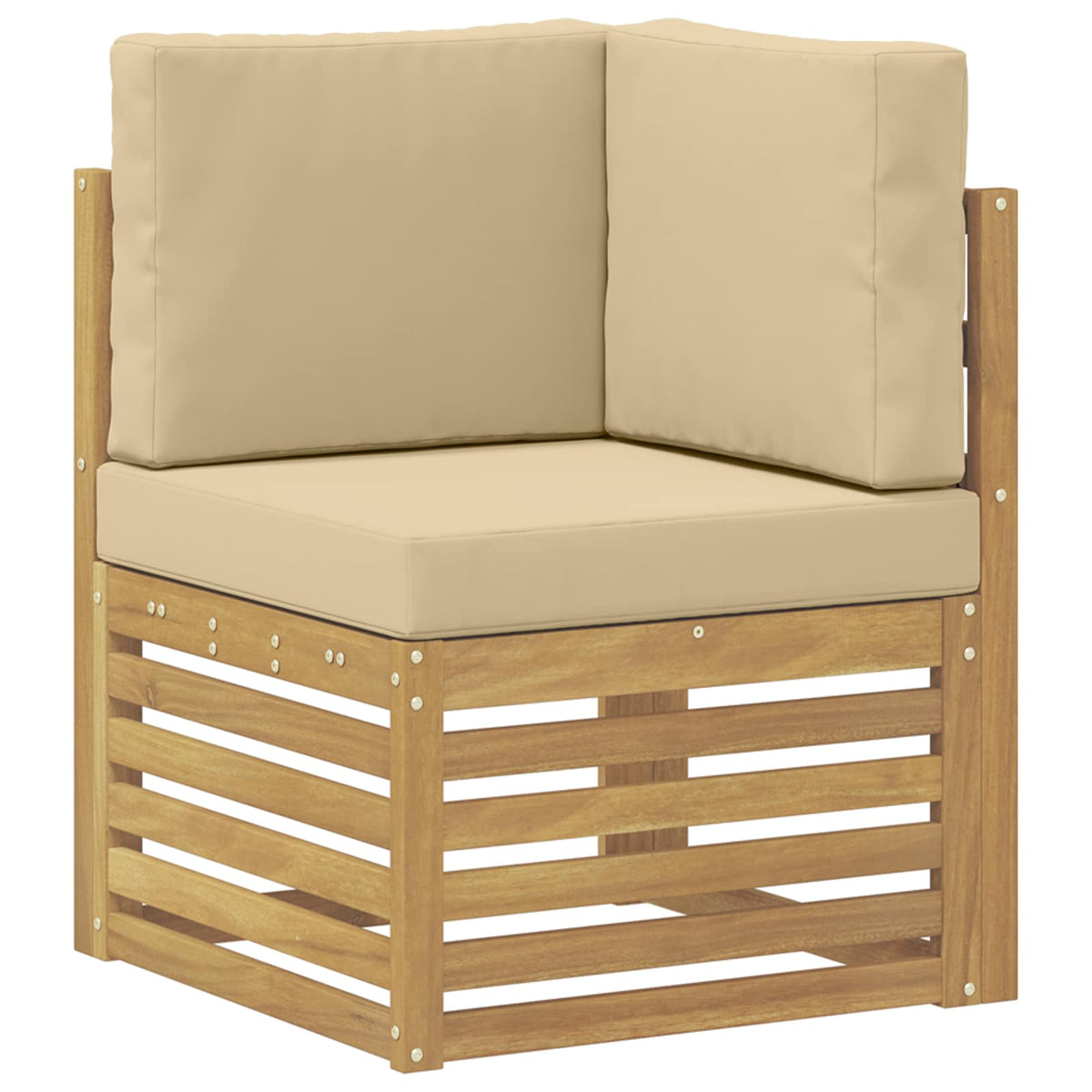 Set vanjskih sofa 8 pcs Bijela i bež 304 x 126,5 x 73 cm