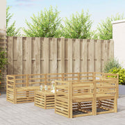 Set vanjskih sofa 9 pcs Bijela 59 x 59 x 37 cm
