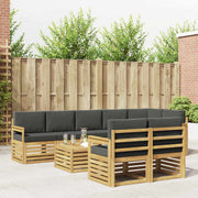 Set vanjskih sofa 8 pcs Bijela i antracit 59 x 59 x 37 cm
