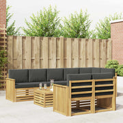 Set vanjskih sofa 9 pcs Bijela i antracit 59 x 59 x 37 cm